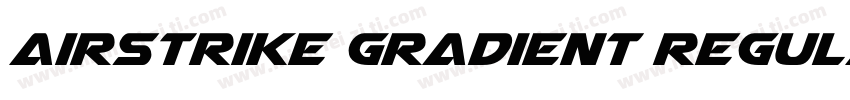Airstrike Gradient Regular字体转换